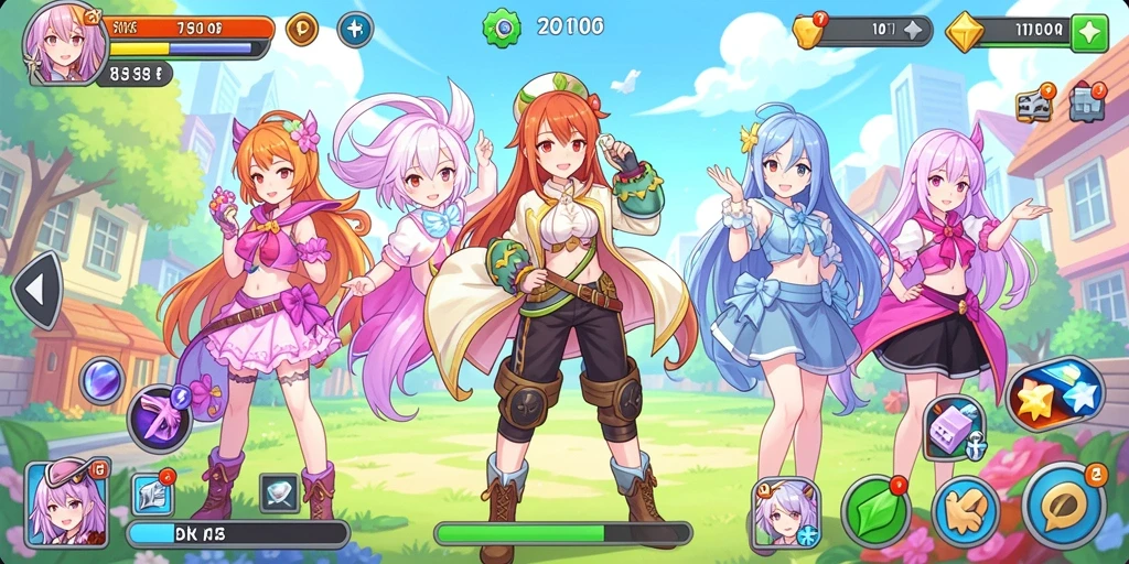 Tampilan awal game yang menarik dan mudah dipahami.