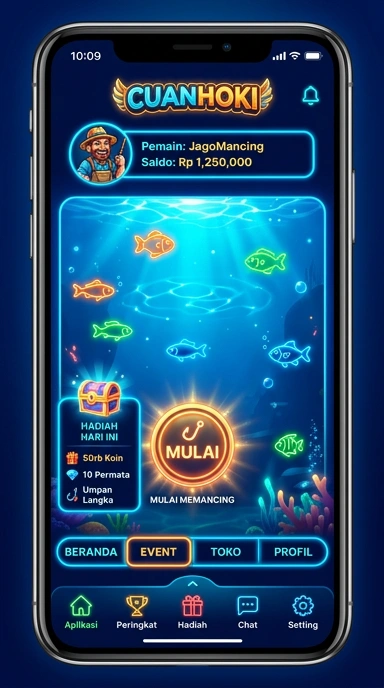 Galeri pratinjau visual cuanhoki build APK resmi terbaru